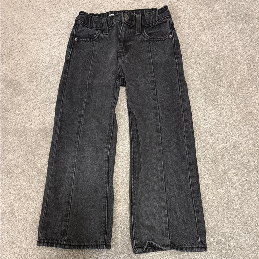 Old Navy Charcoal Wide-Leg Jeans girls size 6